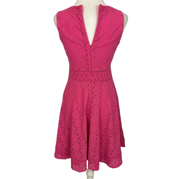 CHARTER CLUB | Pink Lace Sleeveless Fit & Flare A-Line Dress NWT - Picture 8 of 16